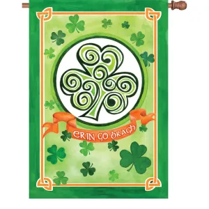 28 in. St. Patty's Day House Flag - Ireland Forever