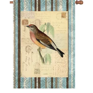 28 in. Vintage House Flag - Songbird