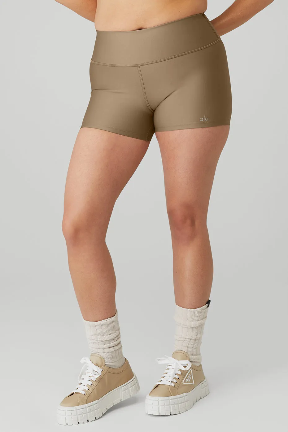 3" High-Waist Airlift Short - Gravelstone