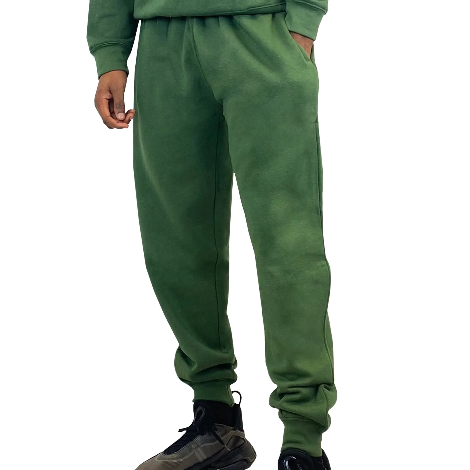 AMOS Mens Fleece Joggers Drawstring Sweat Slim Cuffed Tracksuit Bottoms S - XXXL