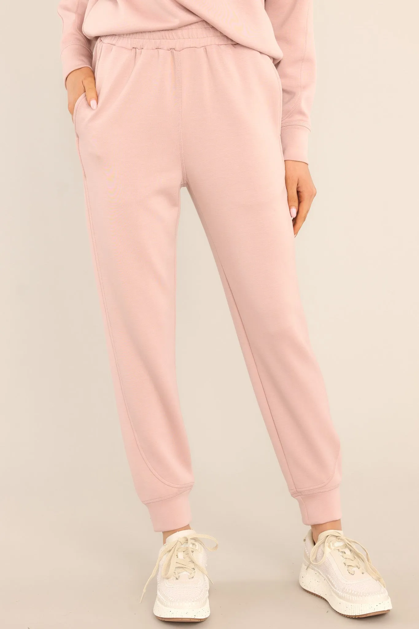 Blow Off Steam Rose Joggers