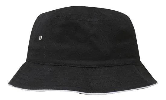 BRUSHED SPORTS TWILL BUCKET HAT