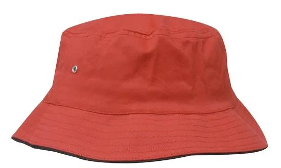 BRUSHED SPORTS TWILL BUCKET HAT