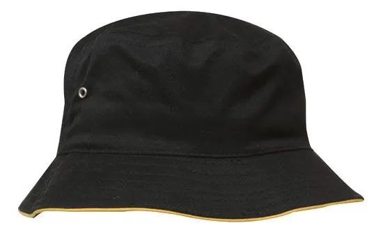 BRUSHED SPORTS TWILL BUCKET HAT