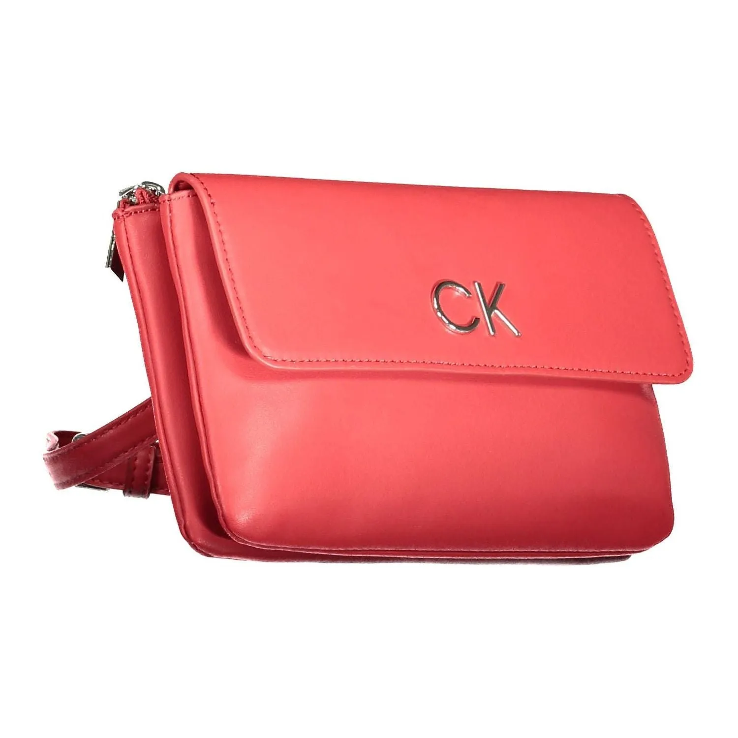 Calvin Klein Red Polyester Women Handbag