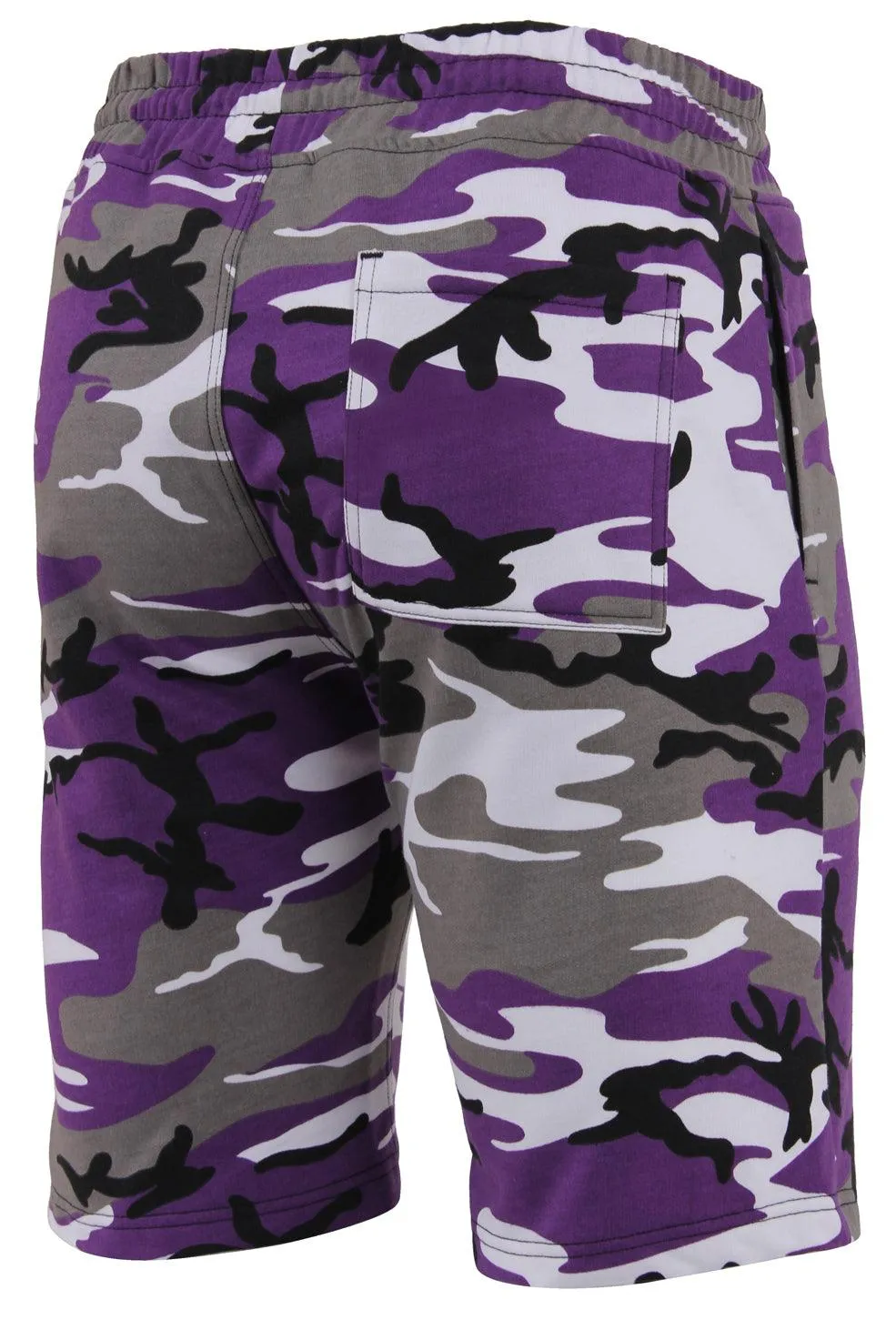 Camo & Solid Color Sweatshorts