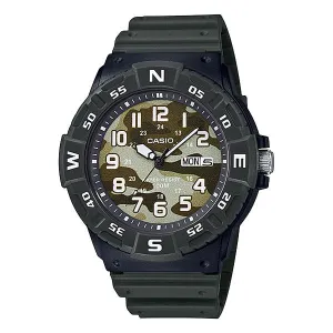 Casio Men's Standard Analog Green Resin Band Watch MRW220HCM-3B MRW-220HCM-3B