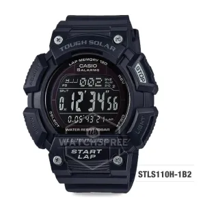 Casio Tough Solar Standard Digital Black Resin Strap Watch STLS110H-1B2