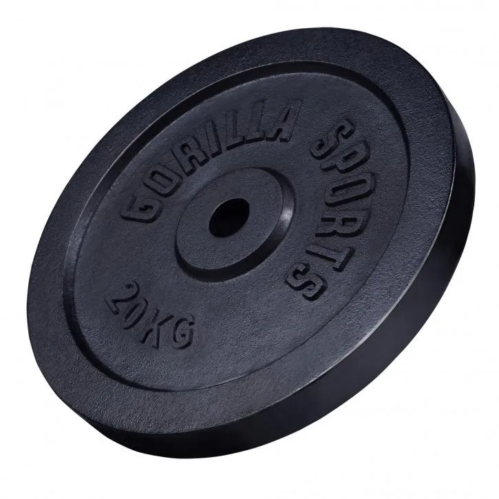 Cast Iron Weight Plate 20KG Black