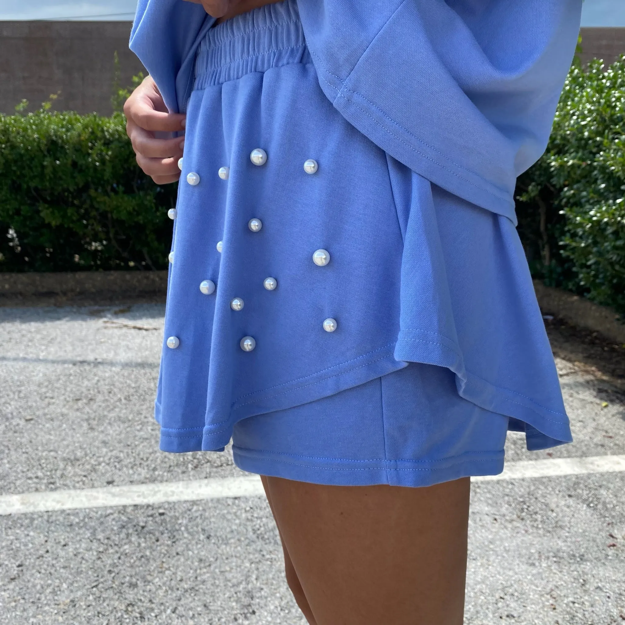 Classy Day Shorts- Blue