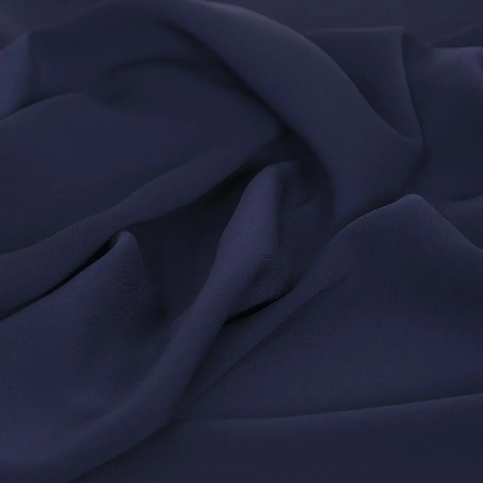 Cobalt Blue Polyester Crepe 1533