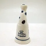 Collectible Thimble Blue and White Dog