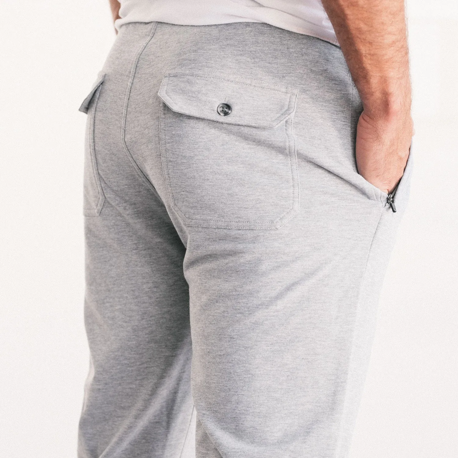 Constructor Joggers –  Granite Gray Cotton French Terry