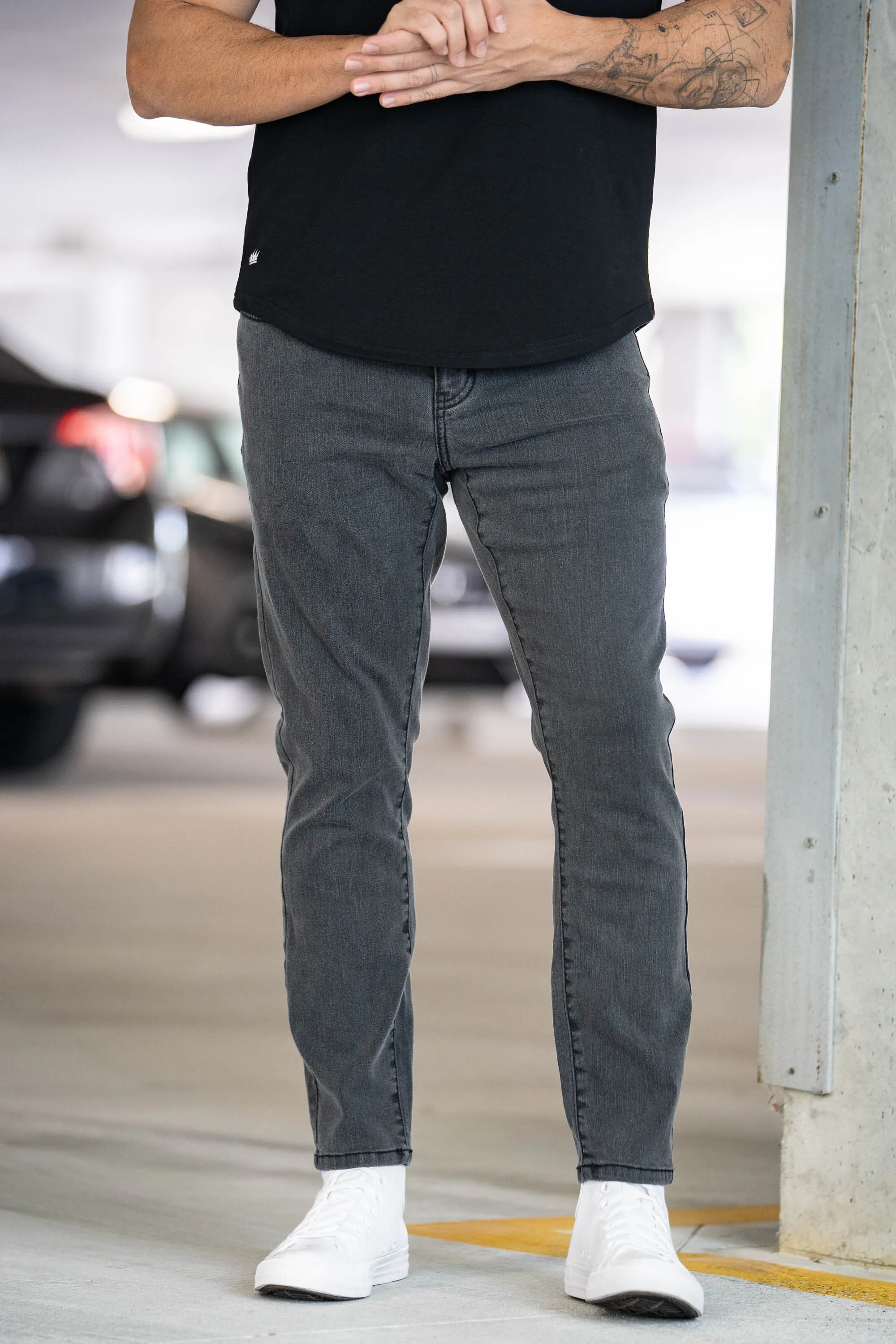 Core Extra Stretch Jeans Charcoal