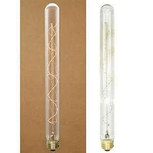 Cozy Glow 40 Watt 10.5 Inch Vintage Stick Bulb with Charming Spiral Filament