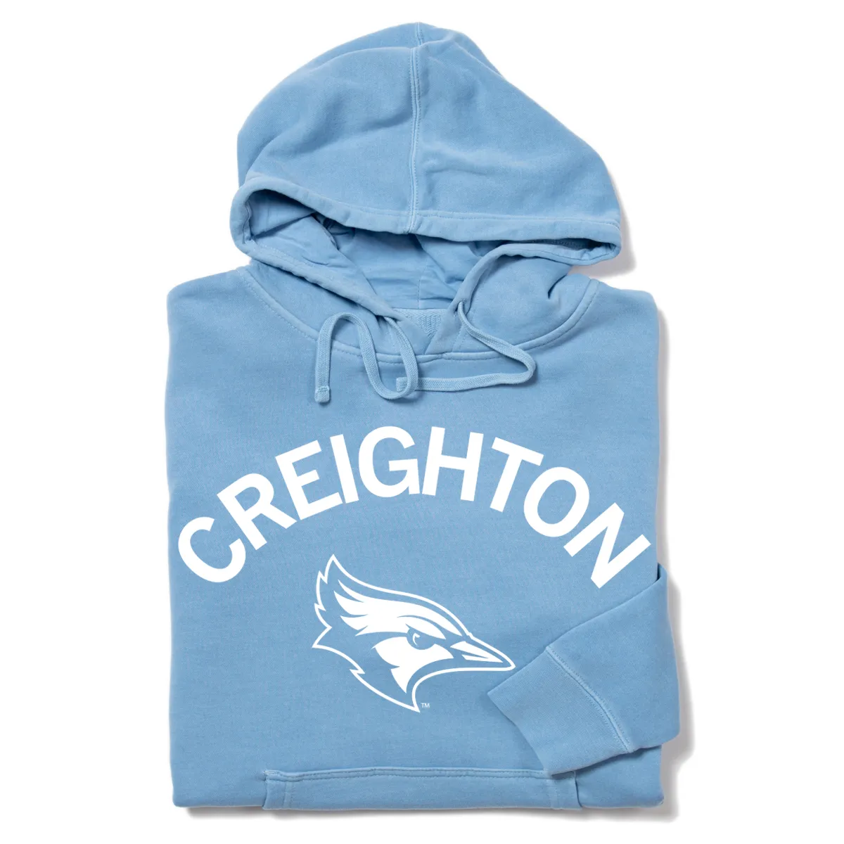 Creighton Curved Logo Pullover Hoodie