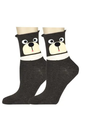 DB76181 Cute Animal Cartoon Cotton Casual Socks  (12prs Pack)