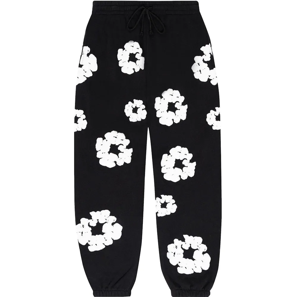 Denim Tears The Cotton Wreath Black Sweatpants