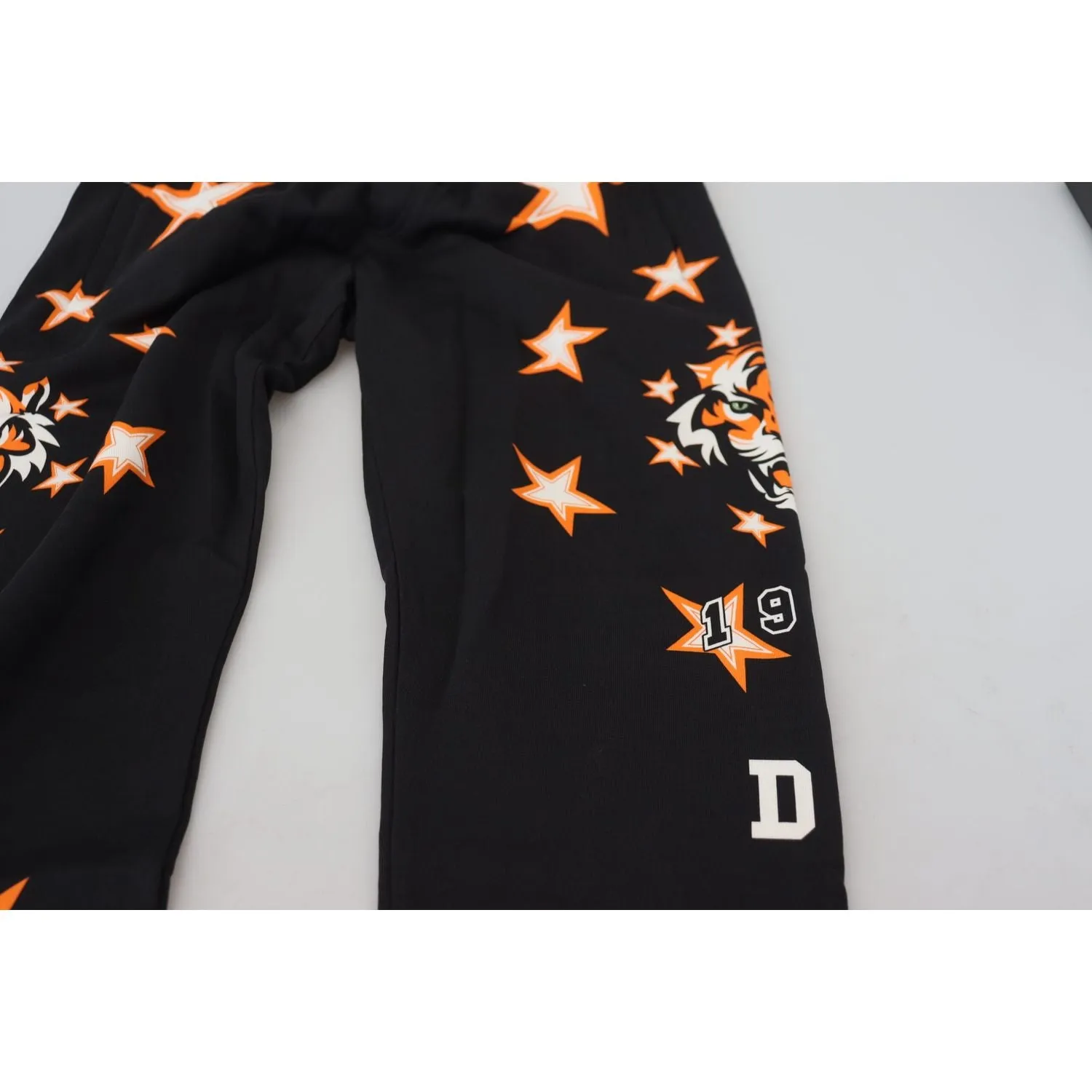 Dolce & Gabbana Elegant Black Star Casual Sweatpants