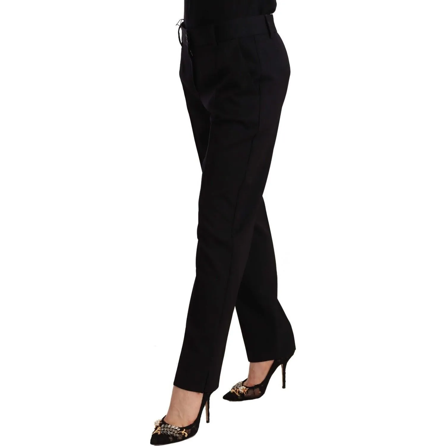 Dolce & Gabbana Elegant Tailored Wool Blend Trousers