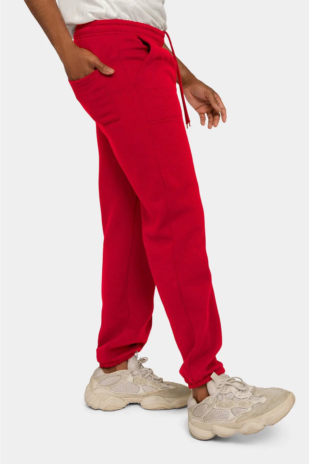 Essential Solid Medium Weight Fleece Sweatpants