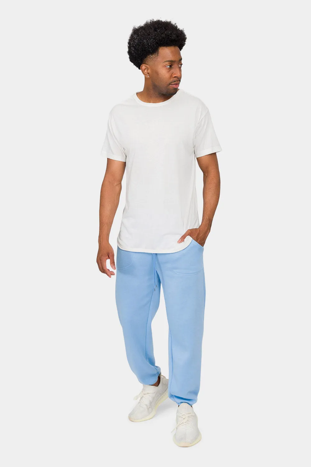 Essential Solid Medium Weight Fleece Sweatpants