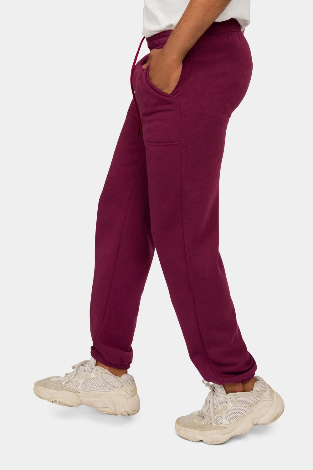 Essential Solid Medium Weight Fleece Sweatpants