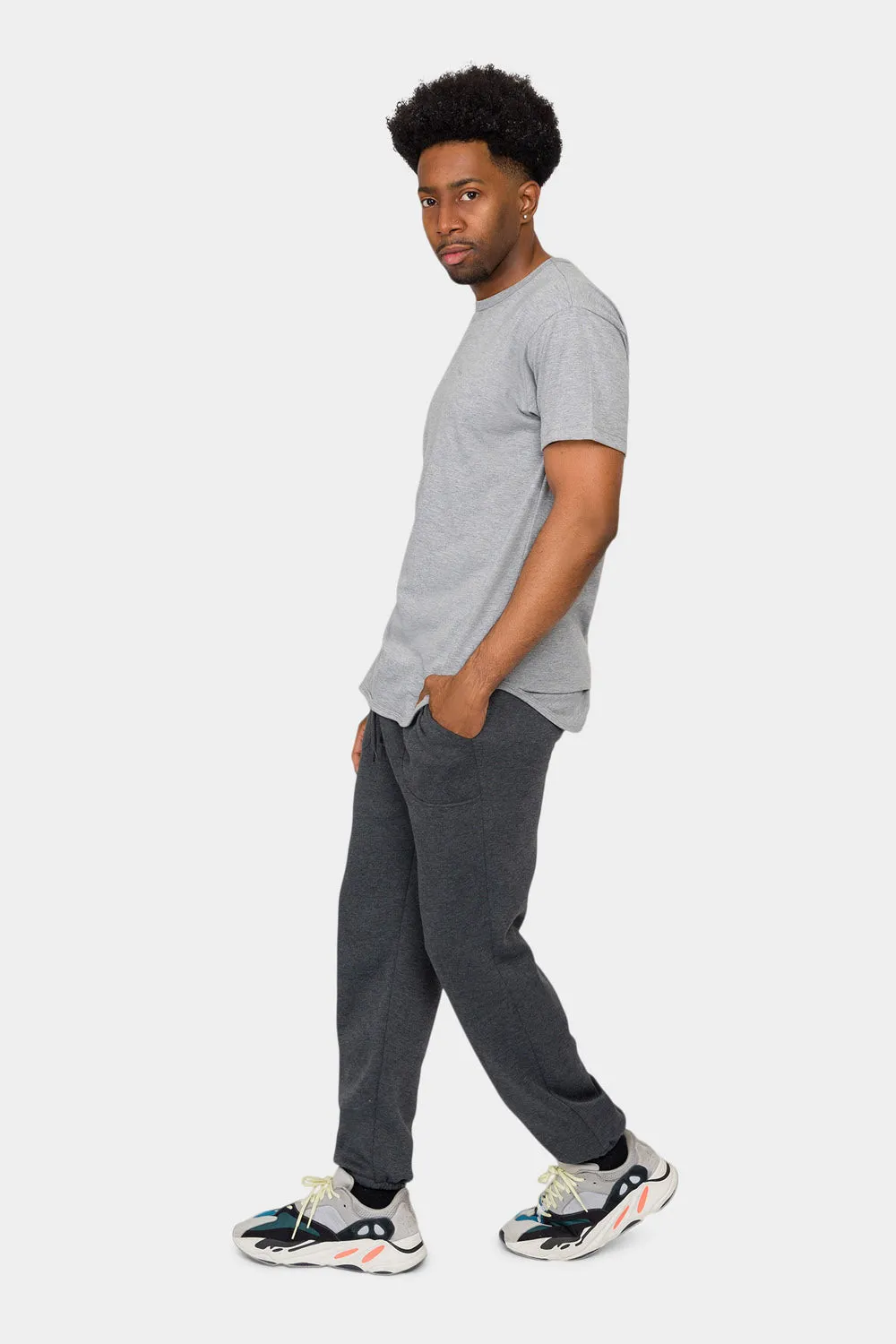 Essential Solid Medium Weight Fleece Sweatpants