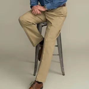 Flat Front 'Fordham' Easy-Cary Chino Twill Pant with Magnetic Closures - Khaki