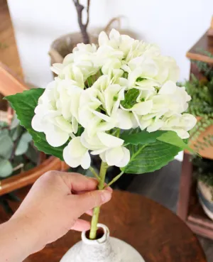 Fresh Touch White/Green Hydrangea Spray