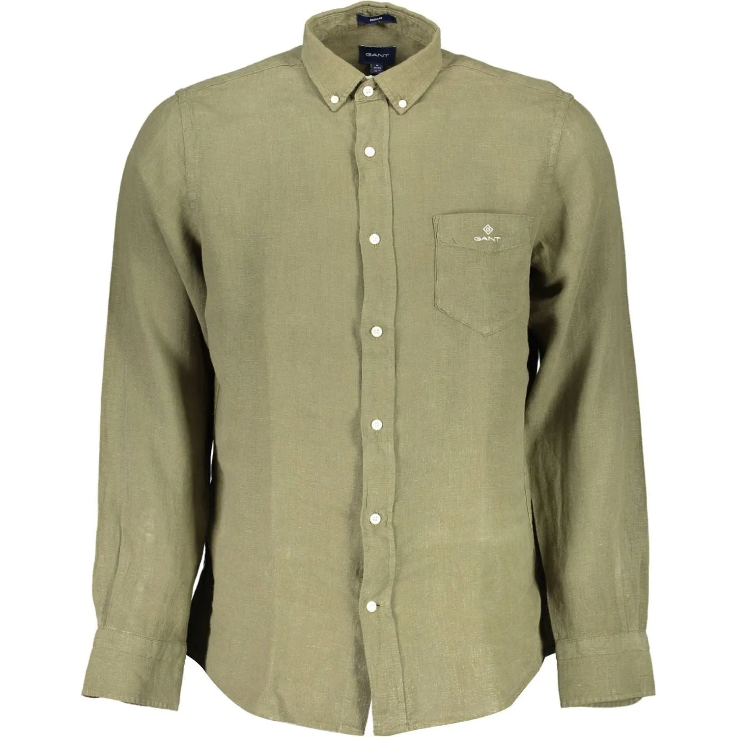 Gant Green Linen Men Shirt