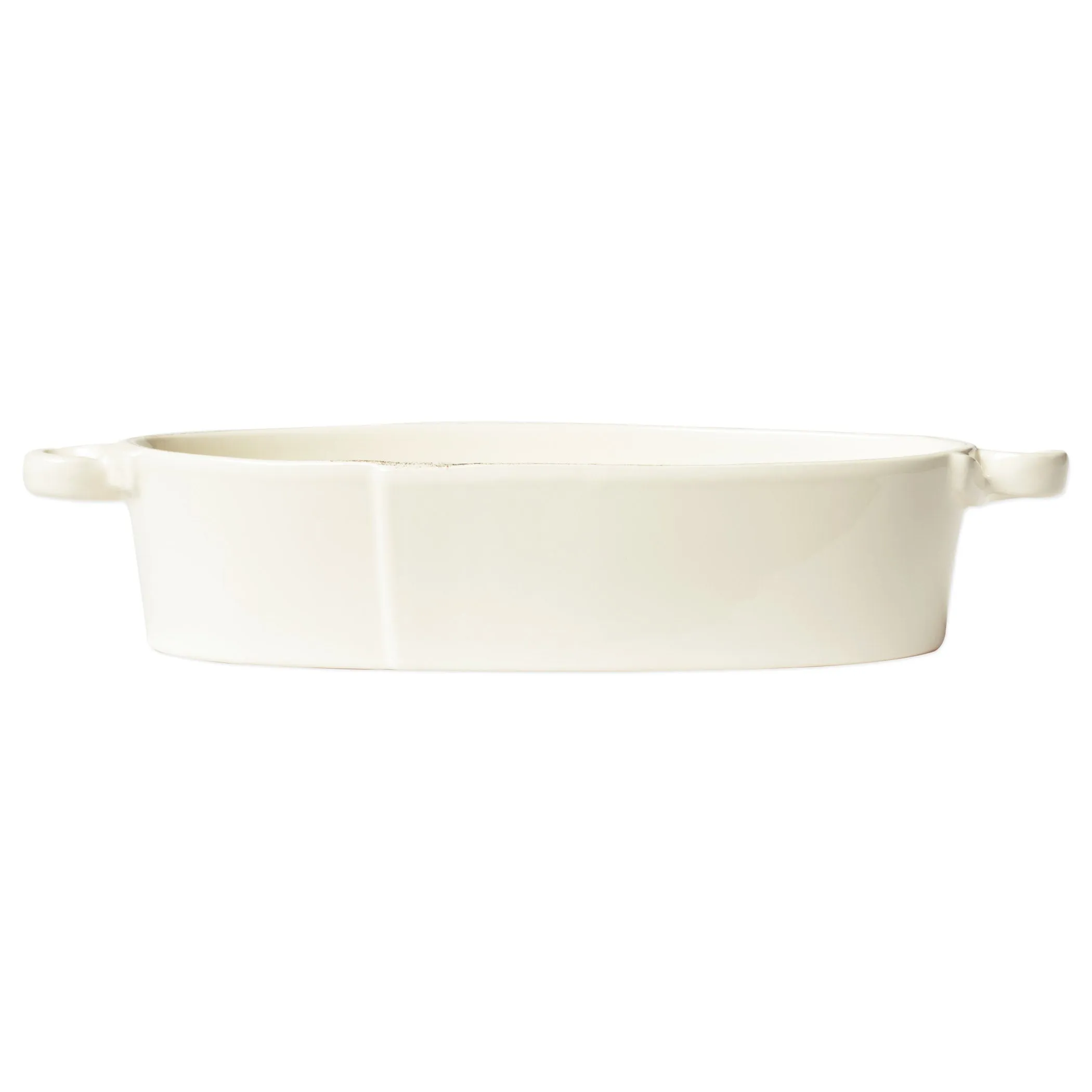 Lastra Handled Oval Baker - Linen