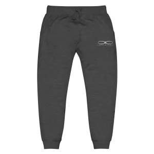 Men's Embroidered Logo Charcoal Heather Fleece Sweatpants