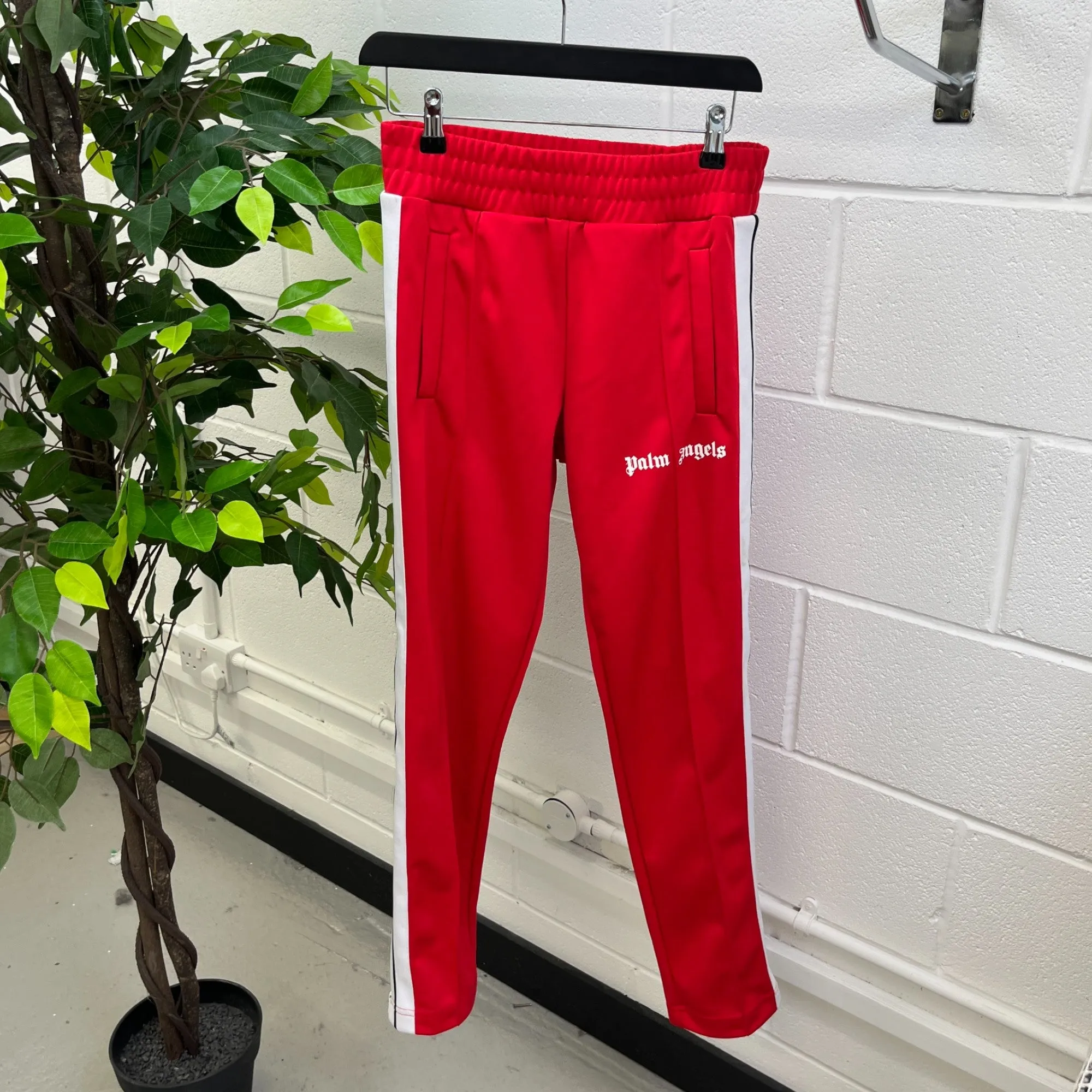 Men's Track Logo Joggers Red Size S