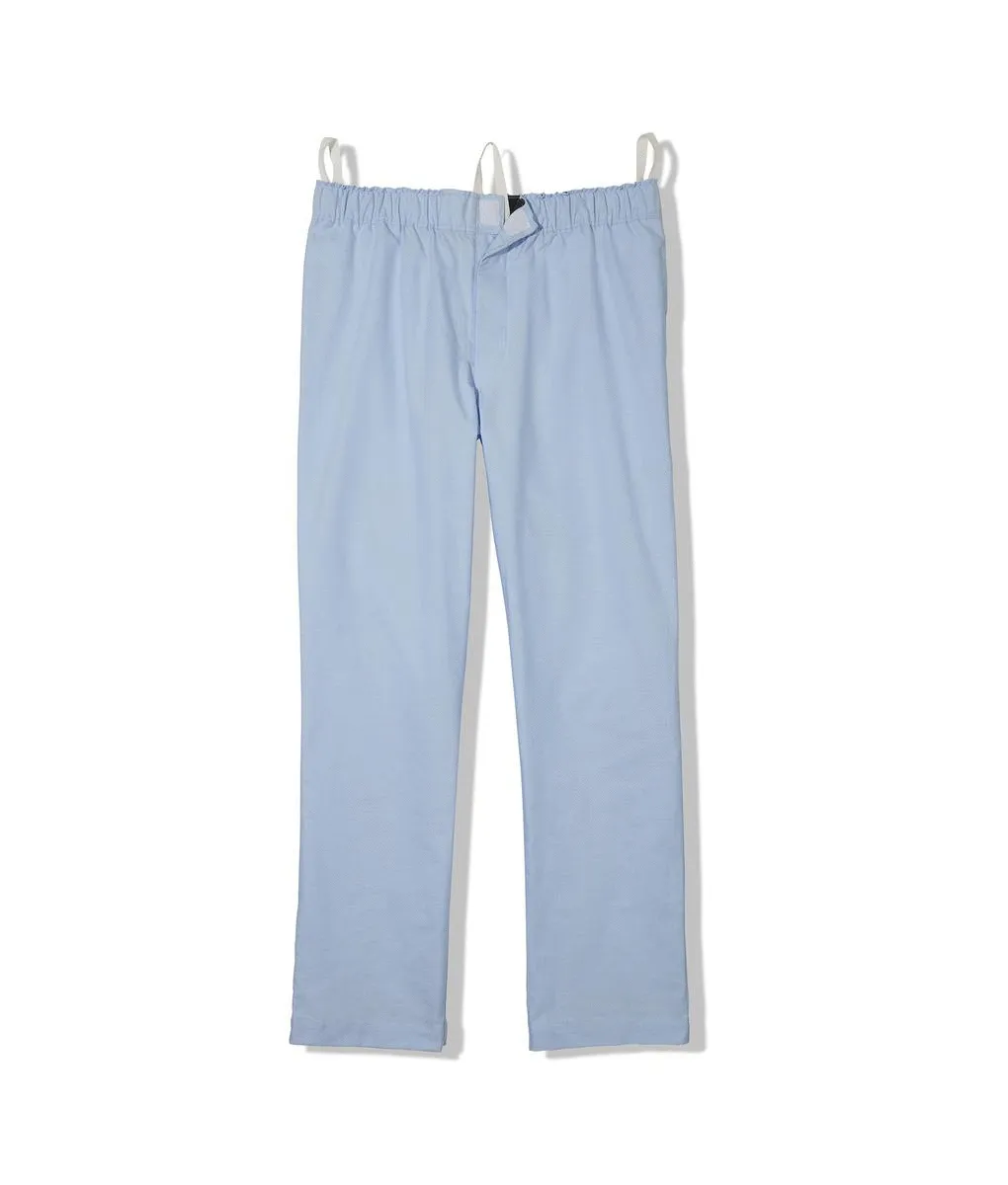 Oxford Light Blue Pajama Pant with Magnetic Closures