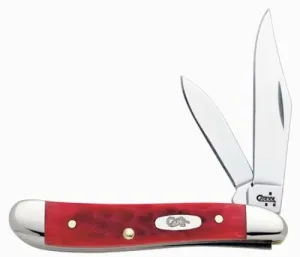 Peanut Red CV Bone Pocket Knife