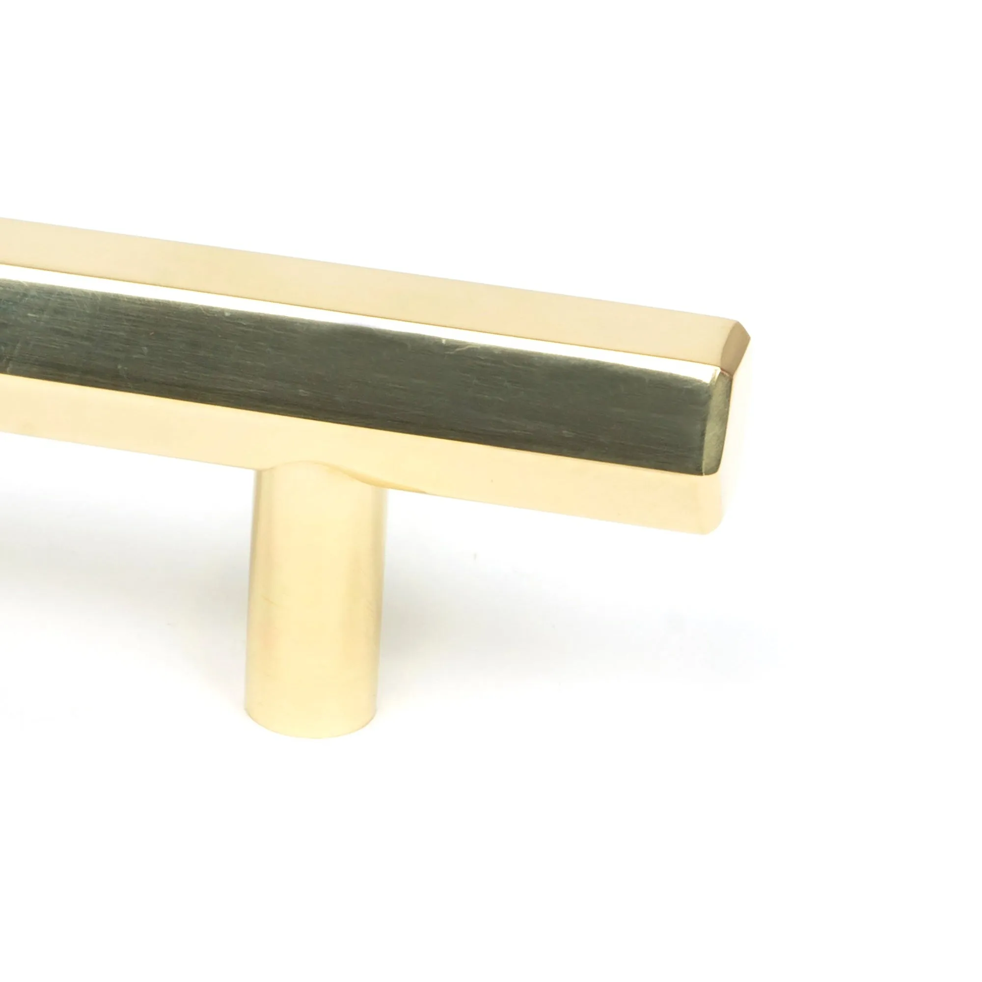 Polished Brass Kahlo Pull Handle - Small | From The Anvil