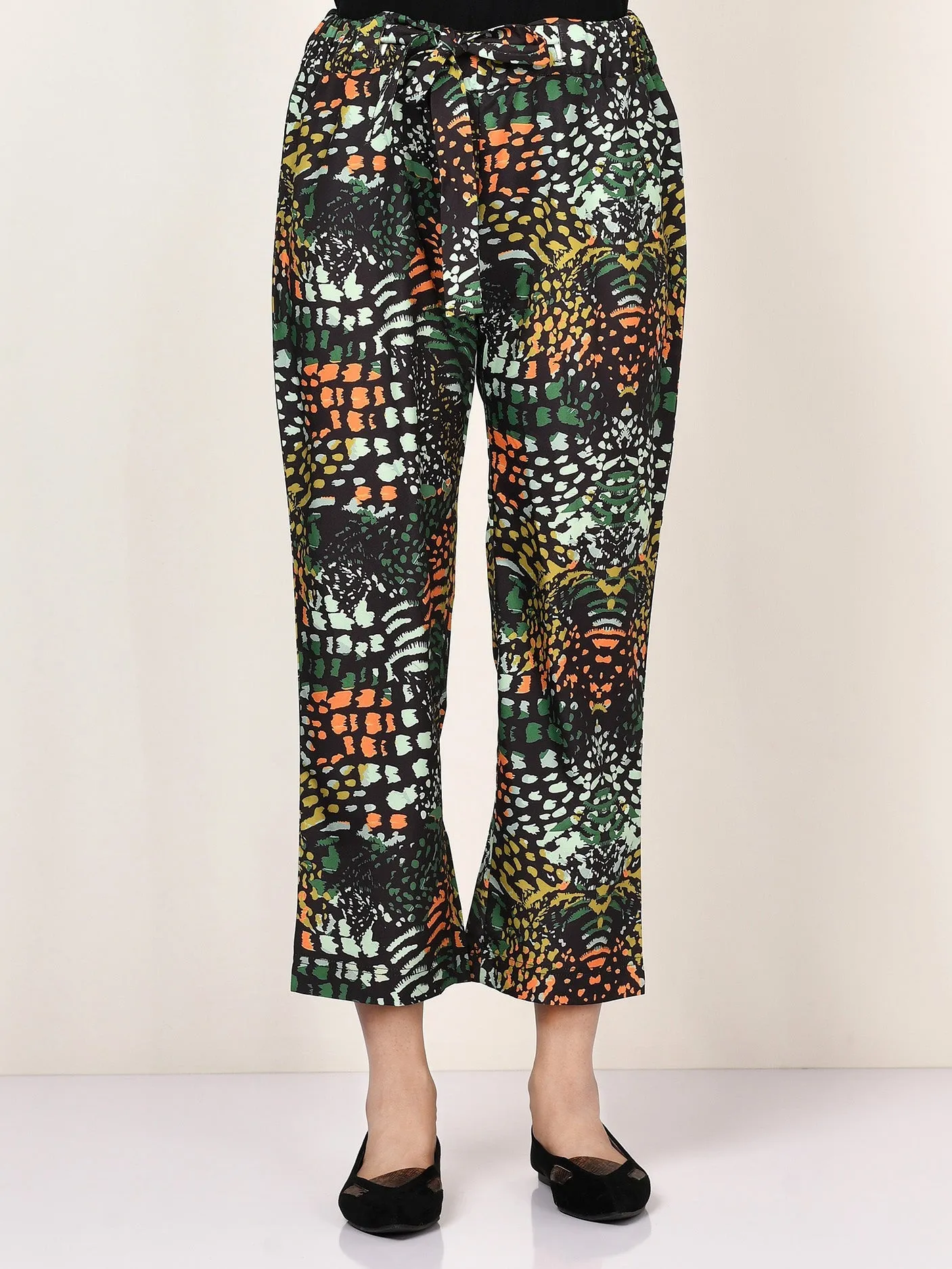 Printed Tie Knot Pants