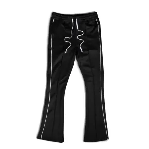 Rebel Minds Stacked Track Pants - Black