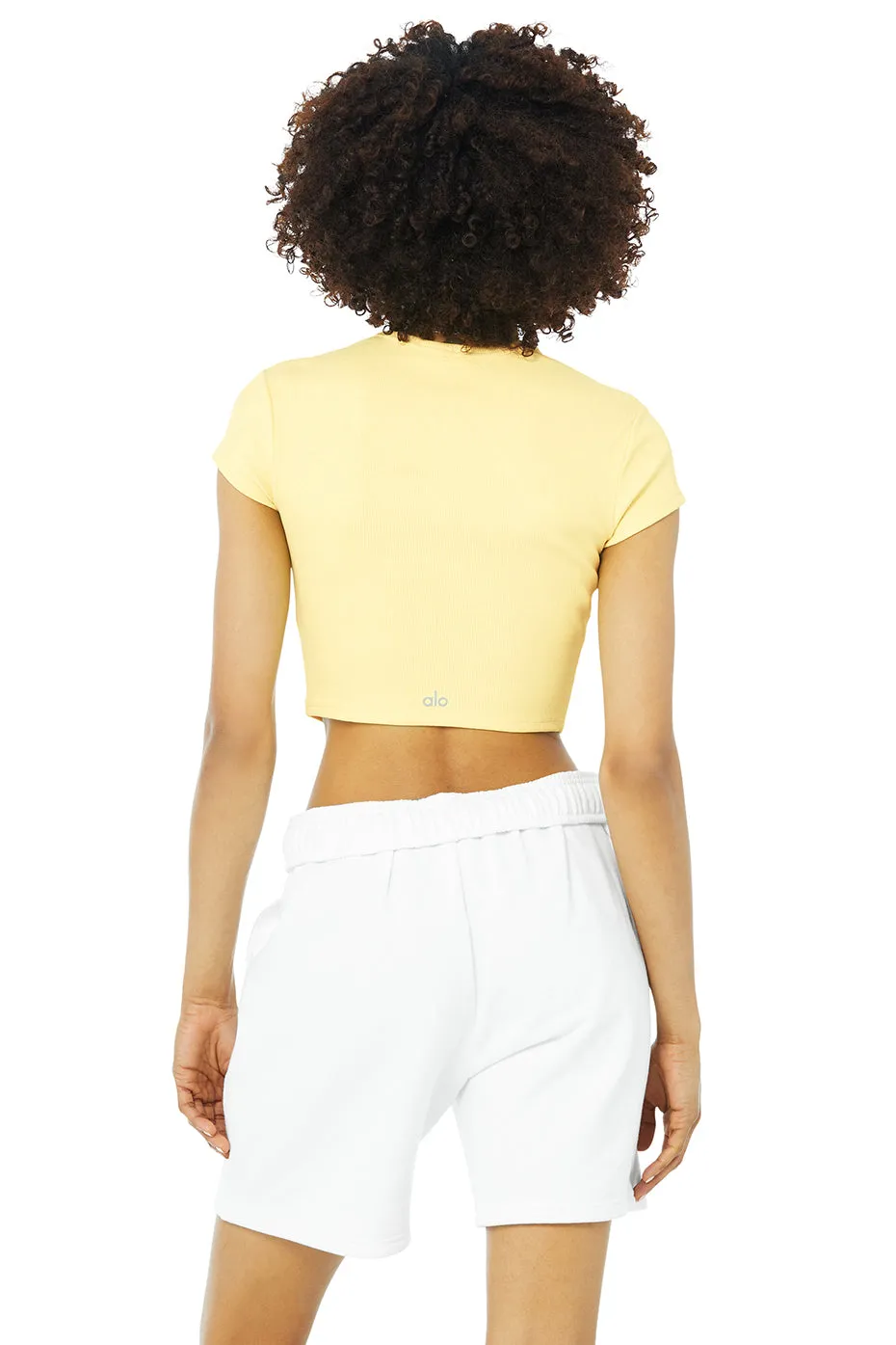 Ribbed Short Sleeve - Buttercup