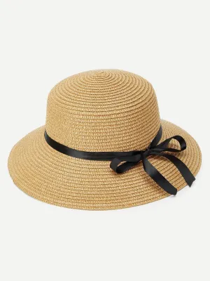 Ribbon Band Straw Hat