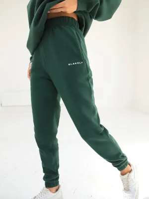 Riviera Initial Womens Sweatpants - Dark Green