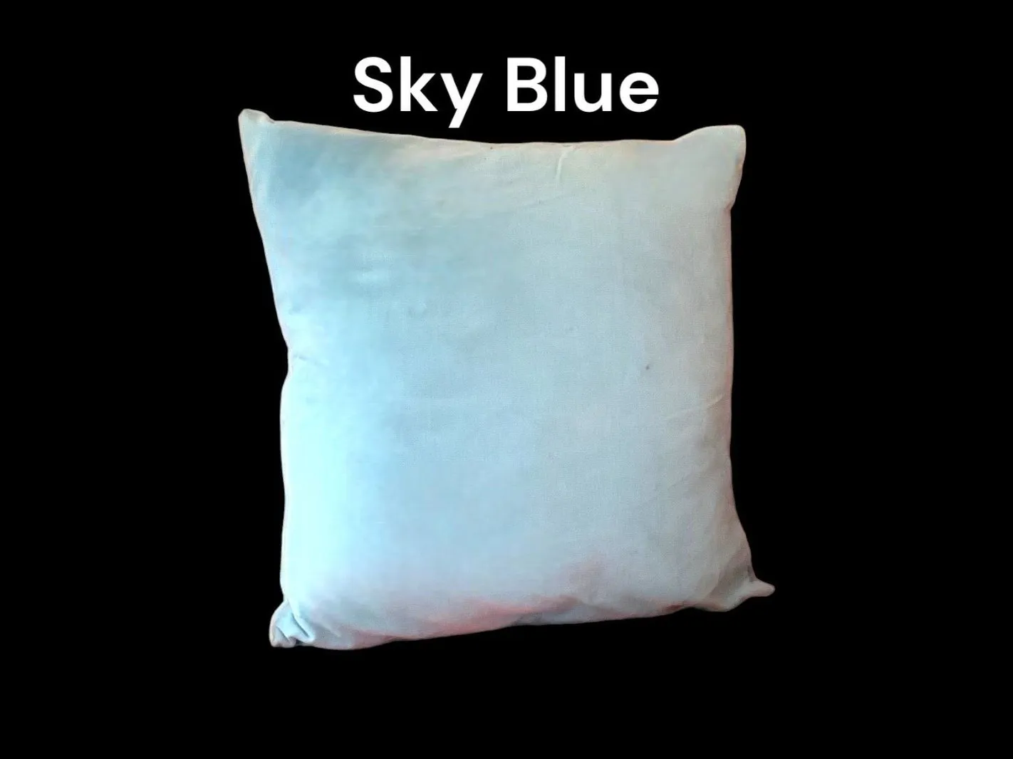 SKY BLUE - Cotton Dressmaking Velvet Fabric FOR Cushions, Soft Toys & Clothing