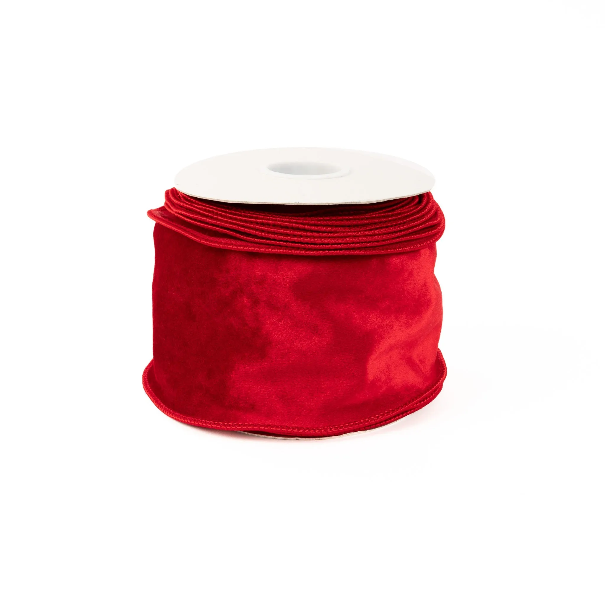 Velvet Ribbon 4 Inch - Red